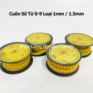 Vòng đánh số dây mạng ec-1 ec-1,5 cuộn 1000 số