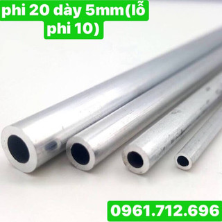 Ống nhôm phi 20mm x 5mm x 3m a6061