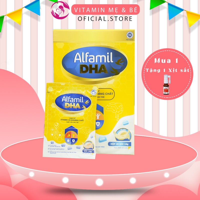 SỮA NON TỔ YẾN ALFAMIL Cho Bé từ 0-6 tháng Bổ sung dinh dưỡng, bổ sung DHA, cung cấp vitamin và khoáng chất cho trẻ