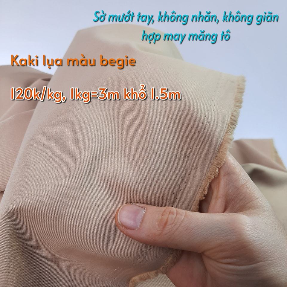 Vải kaki lụa 40k/m