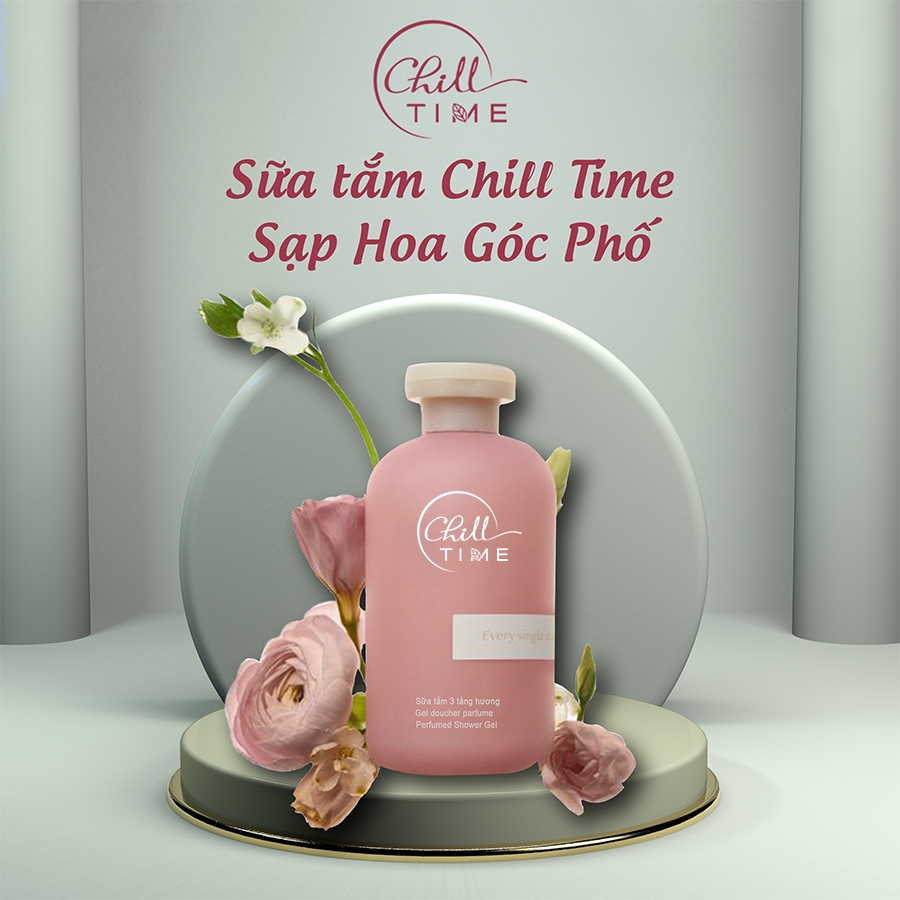Sữa tắm nước hoa 3 tầng hương Chill Time Sạp Hoa Góc Phố 300ml