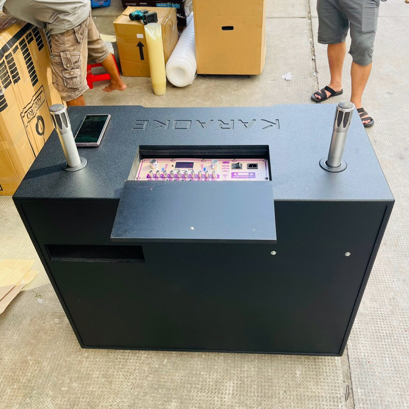 THÀNH PHẨM LOA KÉO 40 3WAY 2 BASS40 2 TRUNG 16 2 TREBLE  MẠCH ĐỘ CẤU HÌNH  FULL NEO CÓ LED THEO NHẠC