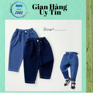 (Hàng mới về) Quần bò Beemo, quần Jeans baggy B23400QD phối khuy, chỉ nổi cá tính cho bé đi học, đi chơi (MB.V127)