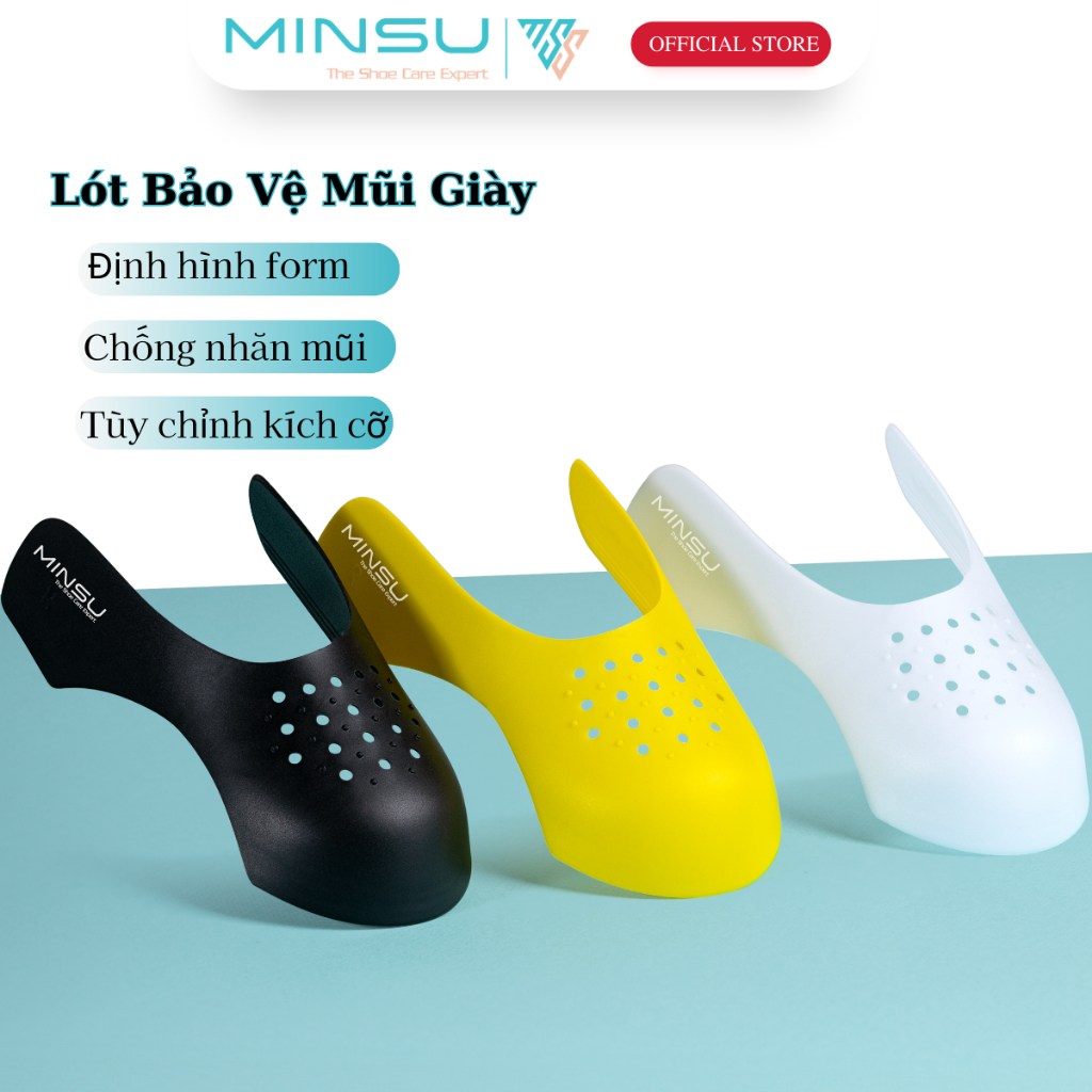 Cặp Lót Bảo Vệ Mũi Giày Shoe Shield MINSU M2313 Độn Chống Nhăn, Giữ Form Dáng Mũi Giày Thể Thao Sneaker