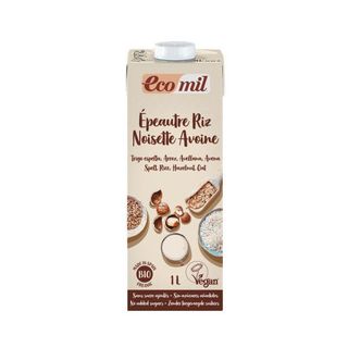 Nước uống từ lúa mì, yến mạch & hạt phỉ hữu cơ ecomil 1l