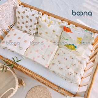 Chăn mềm Trần bông vải muslin Boona 90x110cm chăn đắp mùa đông ấm cho bé sơ sinh