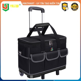 Túi đựng đồ nghề 20inch có bánh xe kéo cho thợ điện nước, thợ điều hòa, sử dụng kỹ thuật đế nhựa chống thấm nước bền đẹp