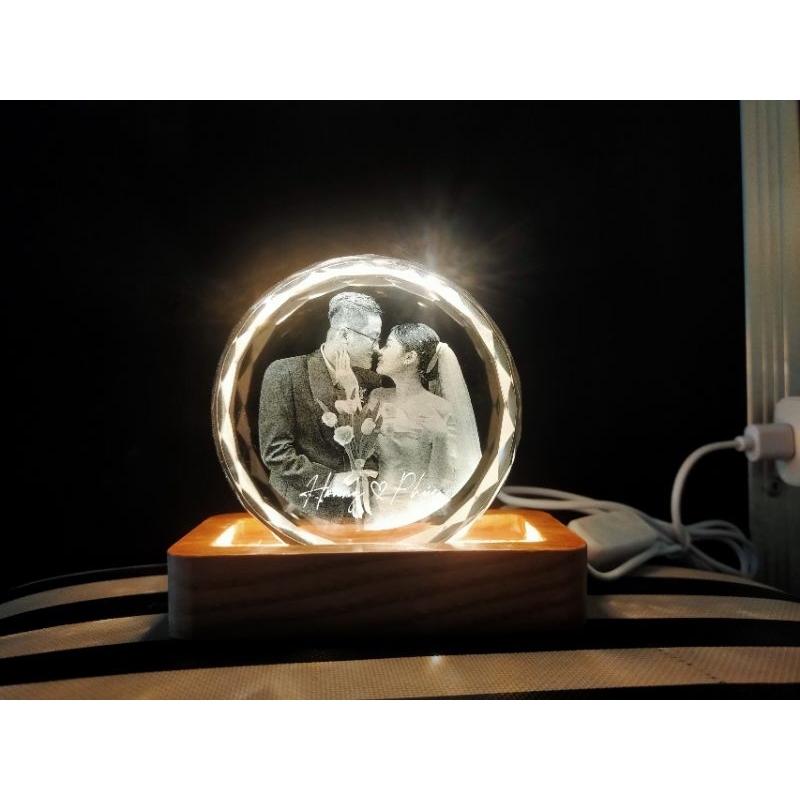 Đèn ngủ khắc ảnh theo yêu cầu - Quà tặng người yêu ý nghĩa