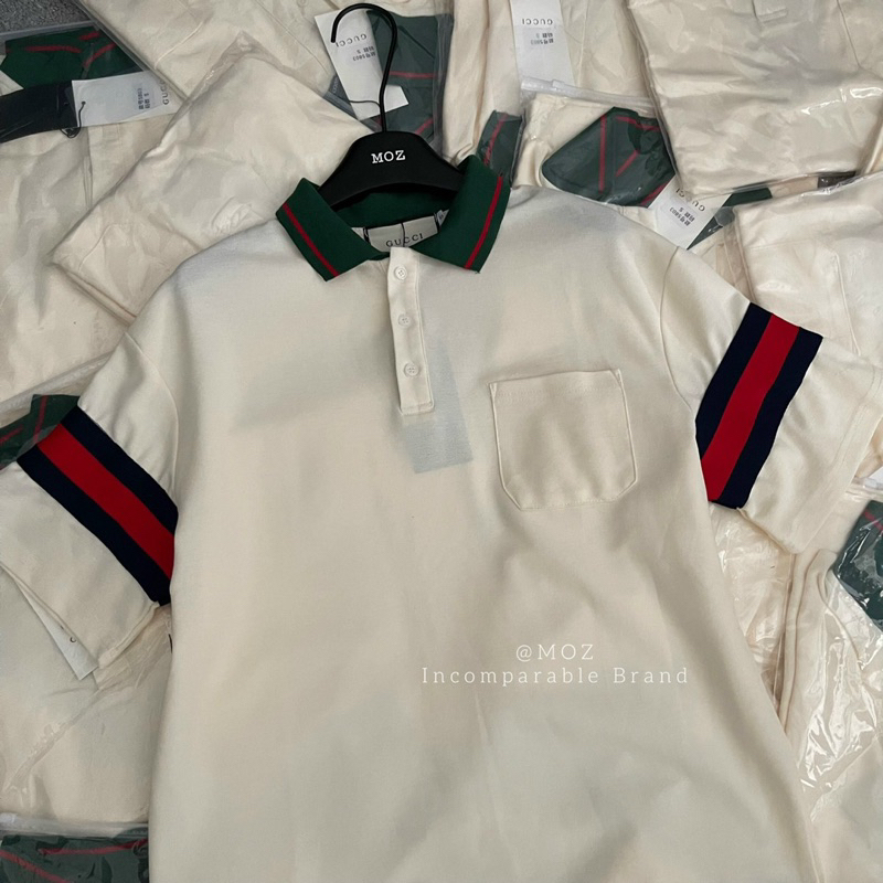 Áo phông polo guci cổ bẻ full tag