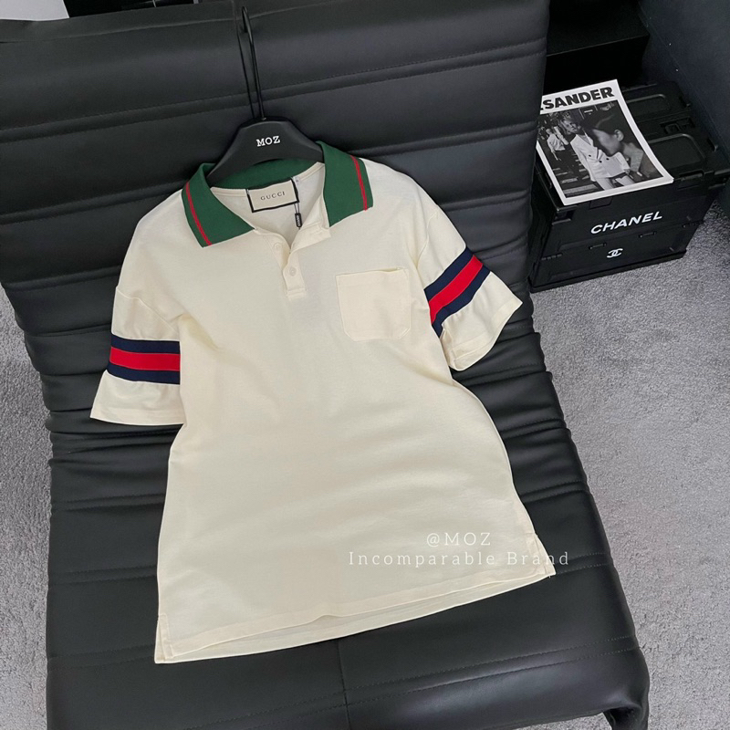 Áo phông polo guci cổ bẻ full tag