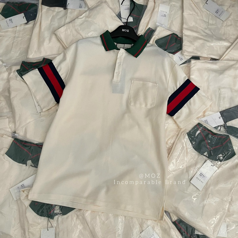 Áo phông polo guci cổ bẻ full tag