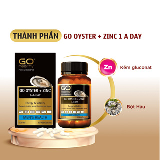 Tinh chất hàu GO Healthy GO Oyster + Zinc tăng chất lượng tinh trùng