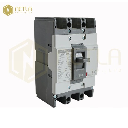 LS Cầu dao CB khối MCCB Aptomat 3 pha ABN ABN53c ABN63c 15A 20A 30A 40A 50A 60A chính hãng