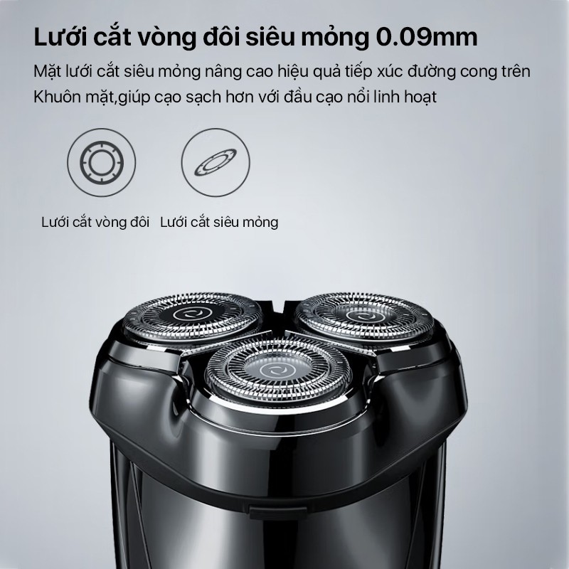 Máy cạo râu đa năng Enchen BlackStone 3 cạo êm sát chống nước chuẩn IPX7 pin siêu bền - Hàng chính hãng