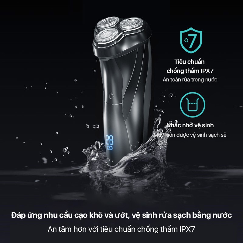 Máy cạo râu đa năng Enchen BlackStone 3 cạo êm sát chống nước chuẩn IPX7 pin siêu bền - Hàng chính hãng