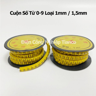 Cuộn số đánh dấu dây điện từ 0-9
