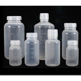 Chai nhựa pp miệng rộng có chia vạch 125ml đến 2000ml