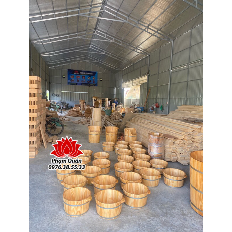 Chậu gỗ ngâm chân, chậu ngâm chân gỗ thông