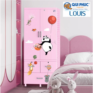 Tủ nhựa treo quần áo LOUIS 2 TẦNG và ROYAL - QUI PHÚC cao 174cm rộng 69cm