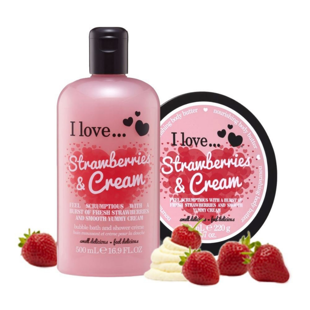 Sữa tắm I Love hương thơm hoa quả tự nhiên Hàng UK 500ml