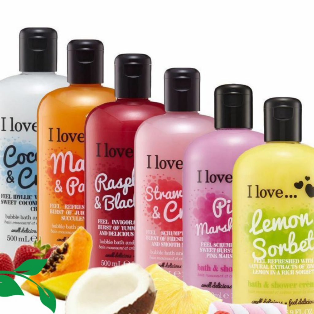 Sữa tắm I Love hương thơm hoa quả tự nhiên Hàng UK 500ml