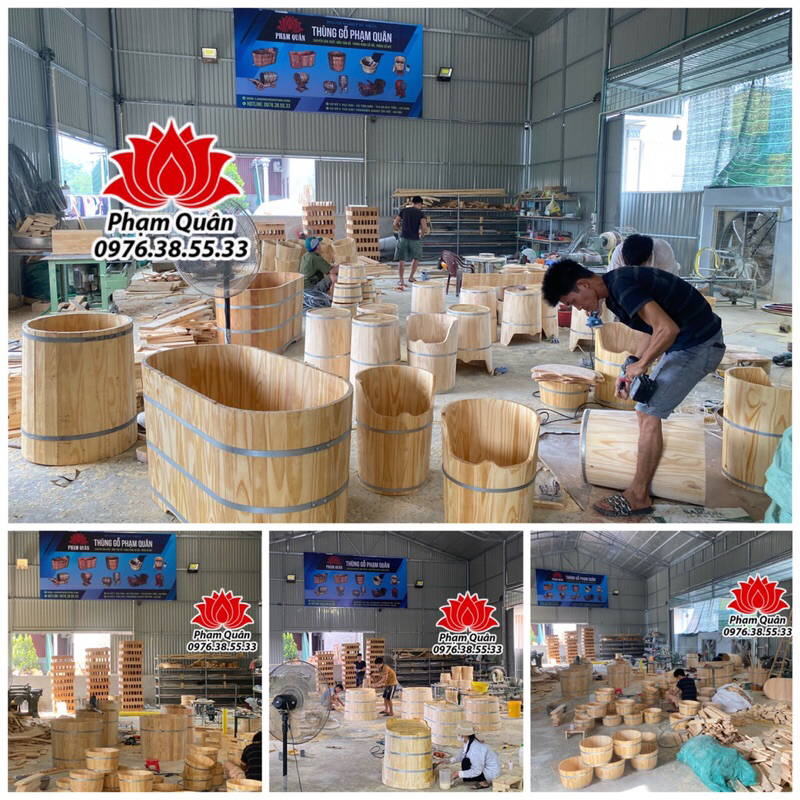 Chậu gỗ ngâm chân,bồn gỗ ngâm chân gỗ thông,thùng gỗ ngâm chân cam kết không đúng hình trả lại