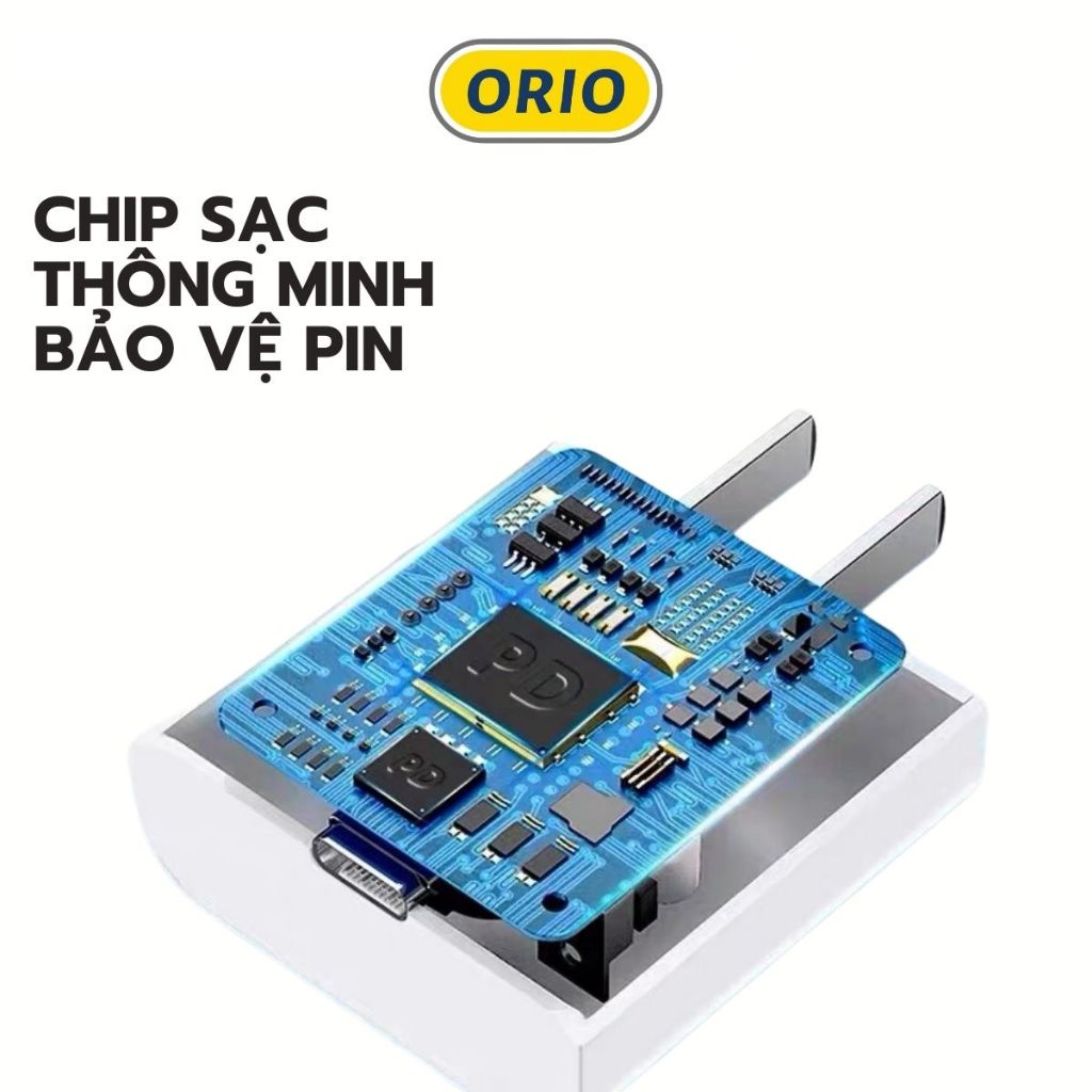 Sạc nhanh ORIO Type-C 20W và cáp sạc nhanh cho điện thoại tai nghe
