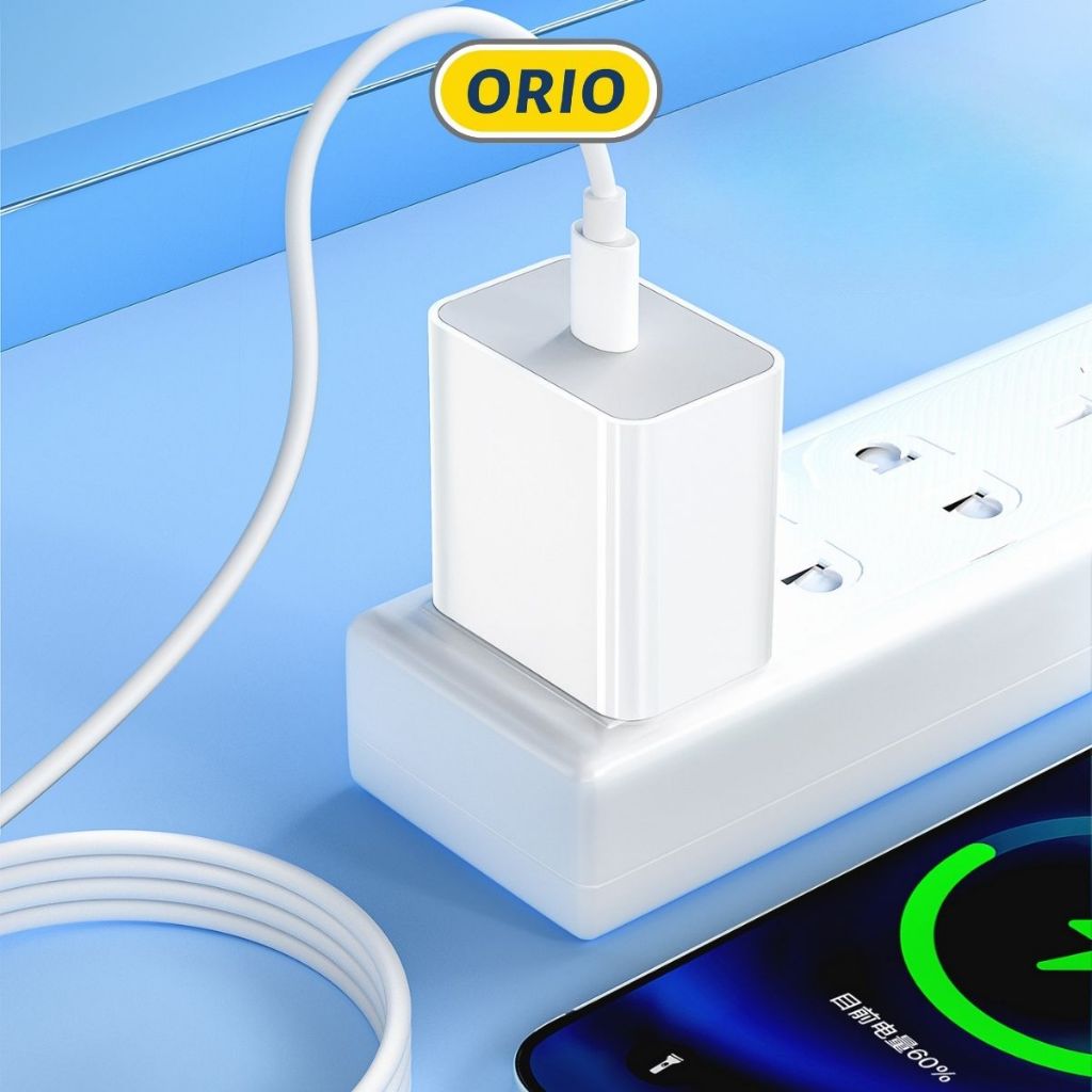 Sạc nhanh ORIO Type-C 20W và cáp sạc nhanh cho điện thoại tai nghe