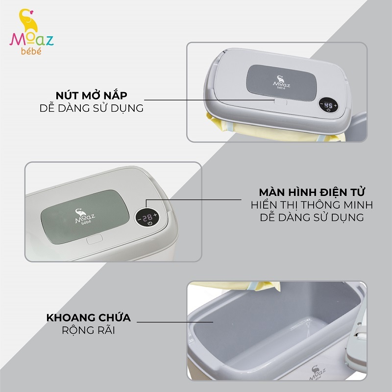 Máy Làm Ấm Khăn Moaz BéBé MB – 008 - Bảo Hành 12 Tháng Chính Hãng