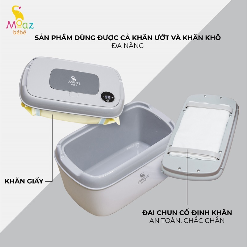 Máy Làm Ấm Khăn Moaz BéBé MB – 008 - Bảo Hành 12 Tháng Chính Hãng