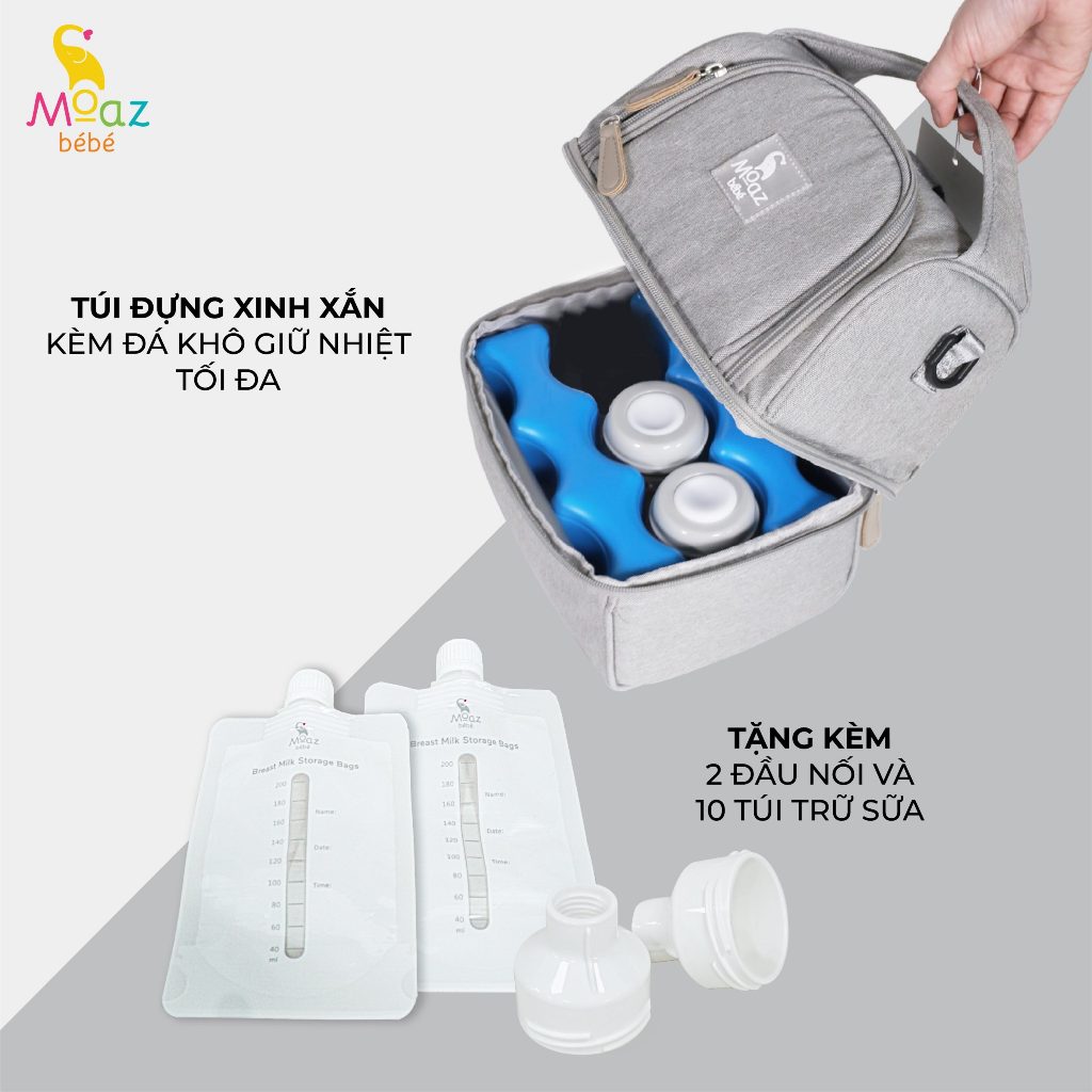 Máy Hút Sữa Điện Đôi Moaz BéBé MB – 029 - Bảo Hành 12 Tháng Chính Hãng