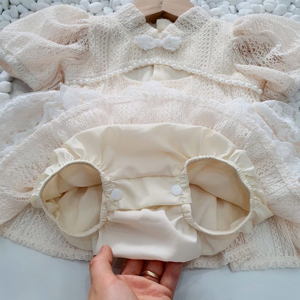 Body váy công chúa, đầm tiểu thư RIOKIDS cho bé gái sơ sinh đi chơi, tiệc thôi nôi sinh nhật, đầy tháng BD109