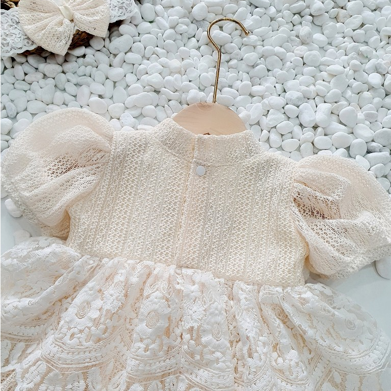 Body váy công chúa, đầm tiểu thư RIOKIDS cho bé gái sơ sinh đi chơi, tiệc thôi nôi sinh nhật, đầy tháng BD109