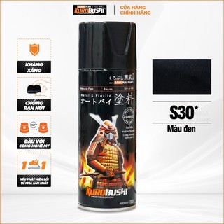 Sơn xịt Samurai Kurobushi - MÀU ĐEN Suzuki S30 chuyên dùng cho xe máy