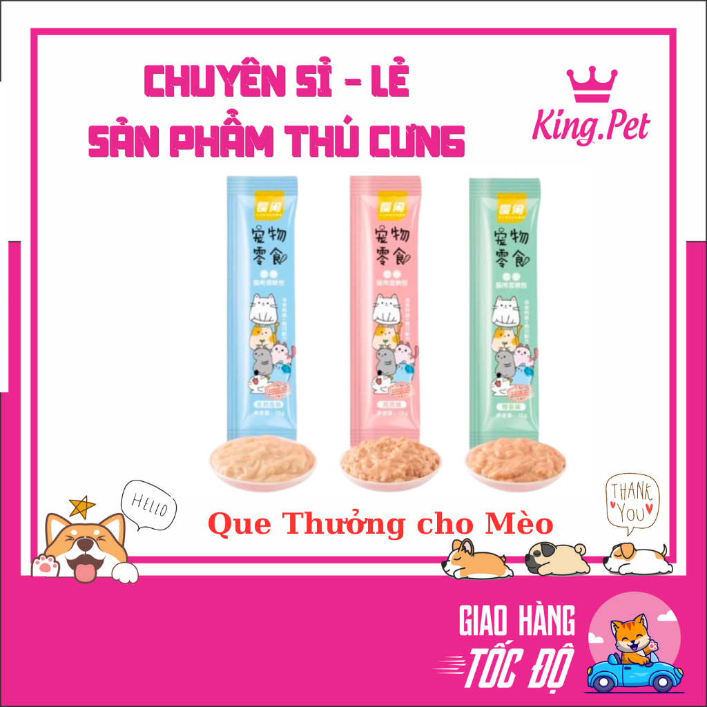 QUE THƯỞNG DINH DƯỠNG CHO MÈO