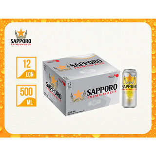 Bia Sapporo thùng 12 lon x 500ml