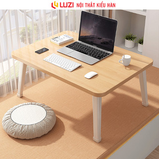 Bàn laptop gấp gọn thông minh chân thép cao cấp decor phong cách Hàn Luzi - Zp154