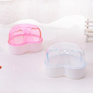 Nhà tắm cửa tim cho hamster (có kèm muỗng)