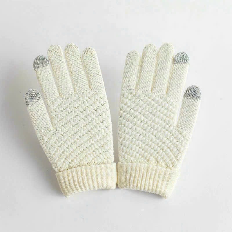 Găng tay nỉ lót lông siêu ấm cho nữ