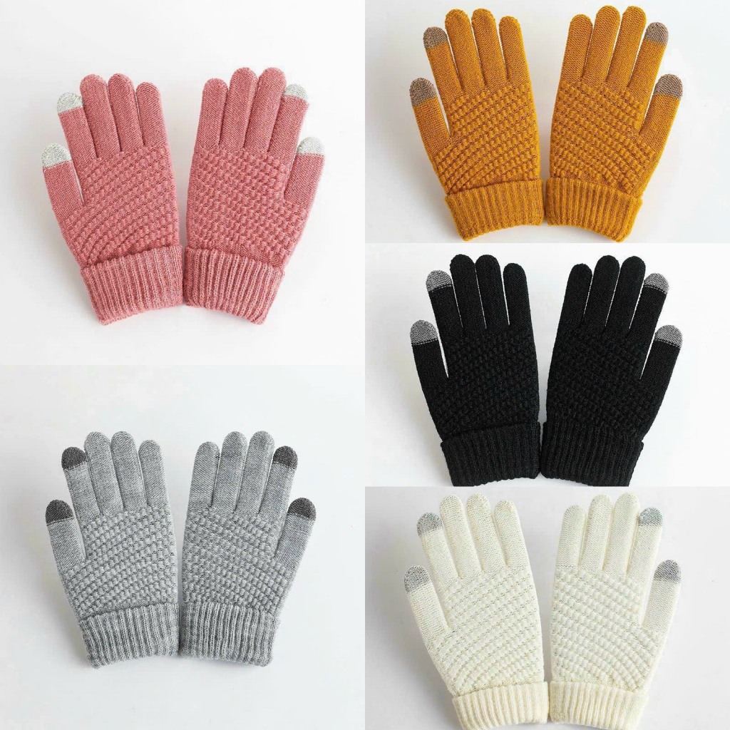 Găng tay nỉ lót lông siêu ấm cho nữ
