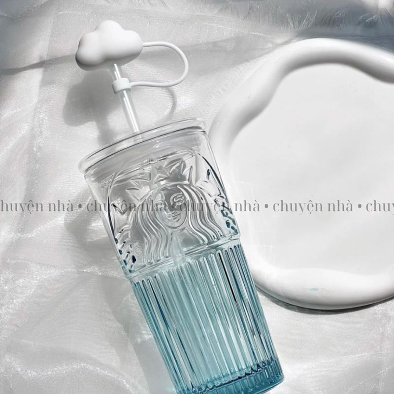 LY THUỶ TINH STARBUCKS 550ml SIREN LOGO