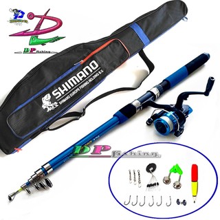 Bộ cần câu máy rút shimano (TẶNG TÚI vs PK) đủ size 2m1 - 3m6.!!!