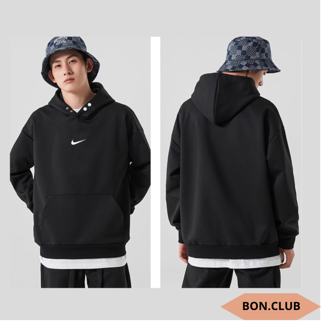 Áo Hoodie dày dặn nam-nữ, Áo Khoác Nỉ Unisex hoodie bấm cúc chính hãng chất nỉ bông cotton cao cấp siêu ấm