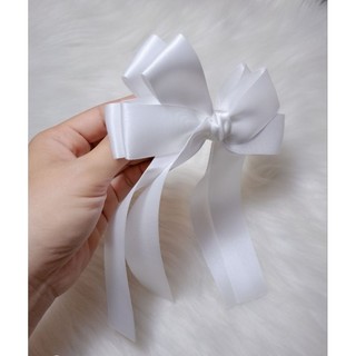 Kẹp tóc nơ lụa 2 lớp