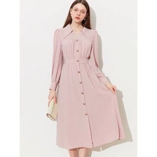 đầm dáng dài cổ chư V phối nút thanh lịch nhẹ nhàng ( thời trang bigsize vicky.g anitagreen) N1023