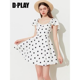 Đầm xòe họa tiết chấm bi tay cánh tiên dễ thương ( thời trang bigsize vicky.g anitagreen) N1023
