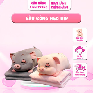 Gấu Bông Heo híp Gấu Bông Linh Trang Shop - Gấu Bông Heo Phê Cần Siêu Mềm Mịn, Gấu Bông Cao Cấp