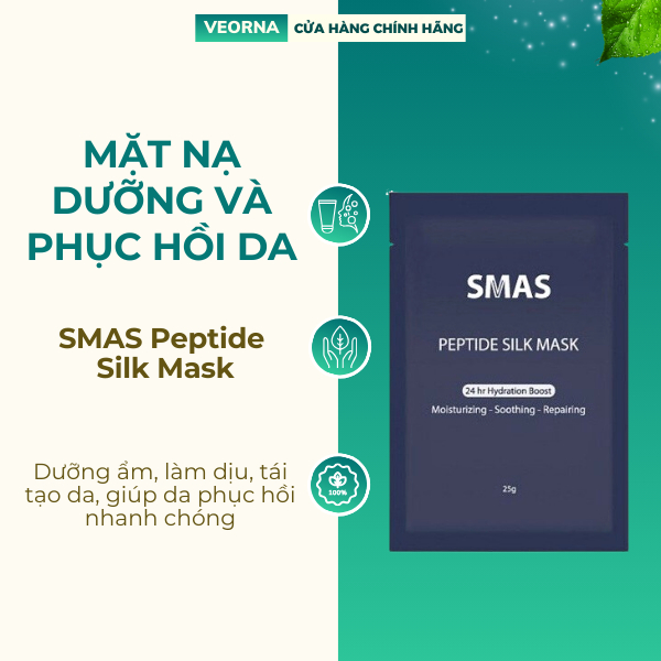 Mặt Nạ Dưỡng Và Phục Hồi Da SMAS Peptide Silk Mask - 01 Miếng x 25g