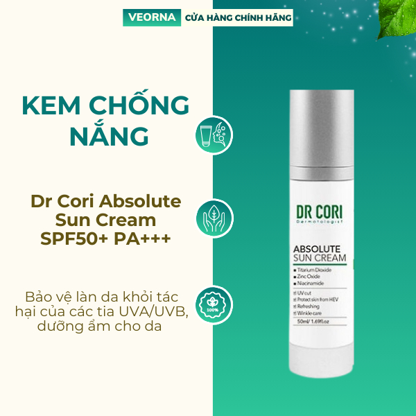 Kem Chống Nắng Dr Cori Absolute Sun Cream SPF50+ PA+++