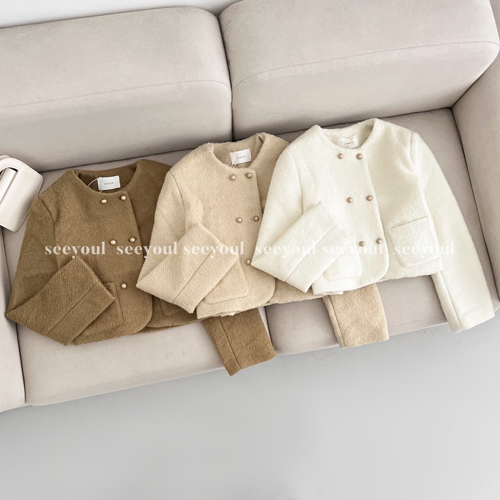 Áo Tweedcoat dạ thô-4475